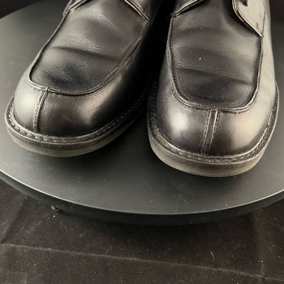 Johnston & Murphy Men's Size 12M Black Split Toe Leather Oxfords 202-2188 - Picture 3 of 9